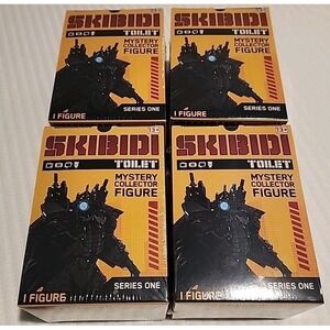 SKIBIDI TOILET MYSTERY COLLECTOR FIGURE NEW SEALED SERIES 1 TOY - LOT OF 4